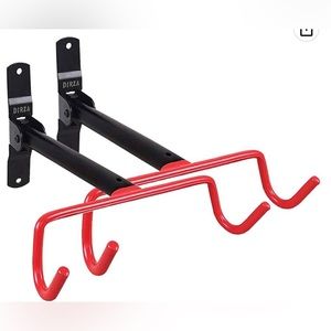 Bike Hanger Wall Mount Bike Hook Horizontal Foldable Bicycle Holder RED